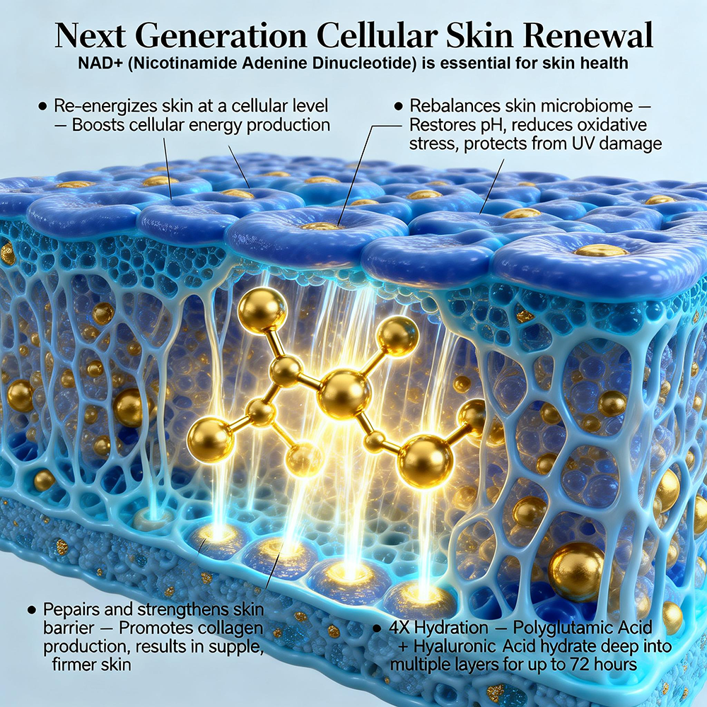 S VIAL NAD+ Anti Aging Ampoule Serum 10ml, Next-Generation Cellular Rejuvenation, with box packaging